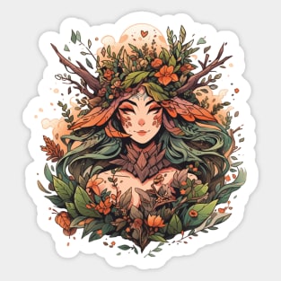 Forest Goddess Sticker